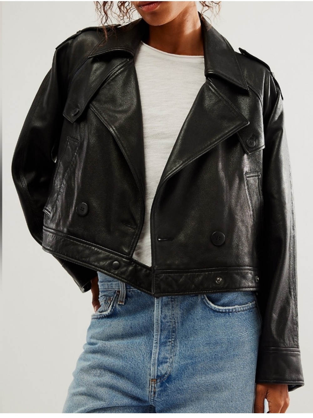 Free People "Modern
Chemistry" Leather Jacket